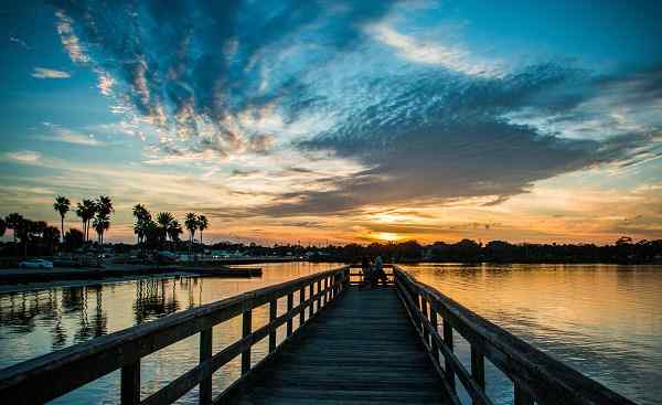 BUS-MARI-VERG Sunset On The Dock of the Halifax River Port Orange Florida shutterstock 367460807