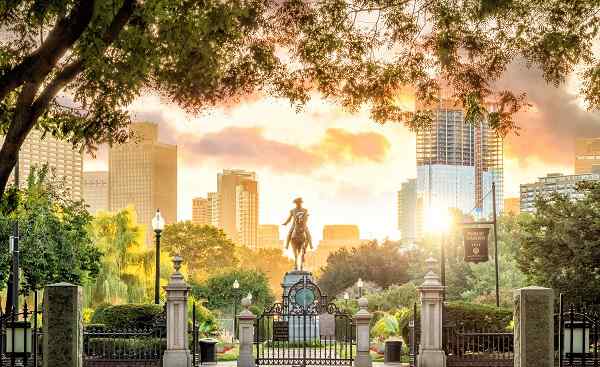 BUS-NY-SUED George Washington monument in Public Garden Boston Massachusetts USA 1160761822