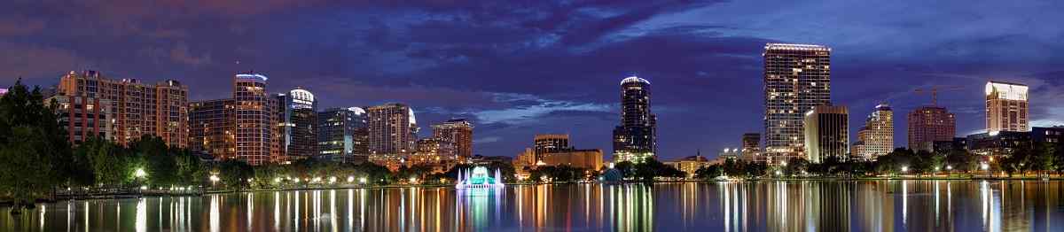 BUS-SUEDEN  Florida Orlando Panorama Downtown 158350301