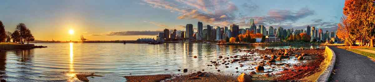 BUS-WAN-L-L Vancouver downtime sunrise panorama shutterstock 94280254