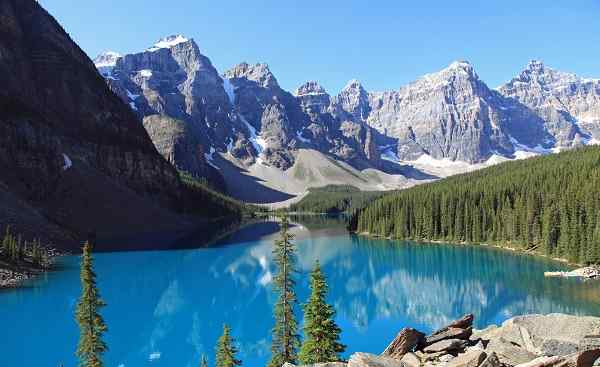 CAD-RM-JTC Kanada Alberta Banff National Park Beautiful Moraine Lake