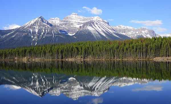CAD-RM-RGR Kanada Alberta Banff National Park Herbert Lake