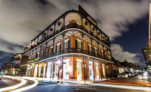 DIX-SWING Downtown French Quarters New Orleans  Louisiana at Night shutterstock 634192235