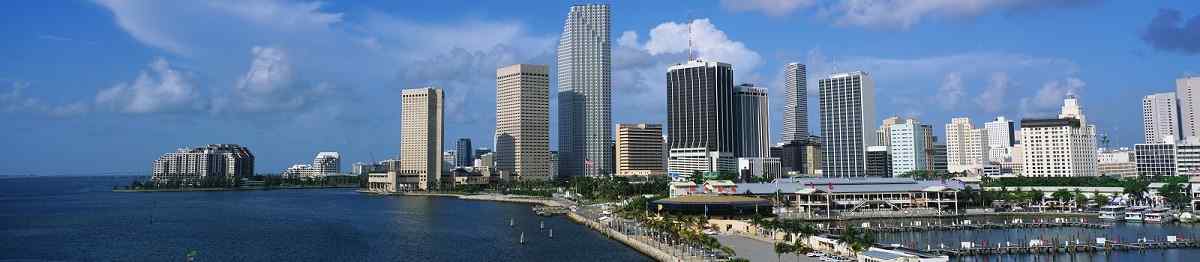 FLORIDA-PANORAMA  Florida Miami bay Panorama