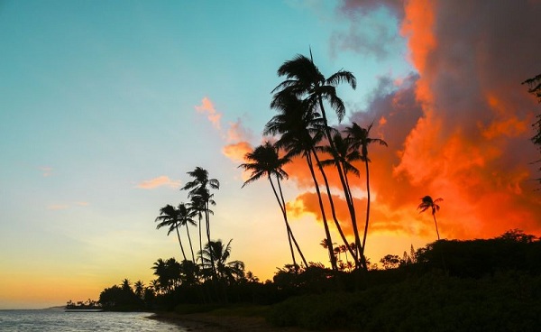 ROMANTISCHES-HAWAII Hawaii Sonnenuntergang 123176902