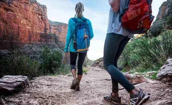 Two lady hiker on the walkway at the Grand Canyon National Park  USA 544767148