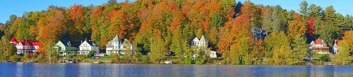 UPSTATE-NY-EXP Neuengland Adirondacks bei Lake Placid Panorma 158654816