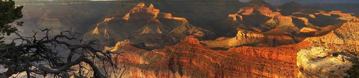 USA-YELLOW -Grand Canyon at sunset - south rim view