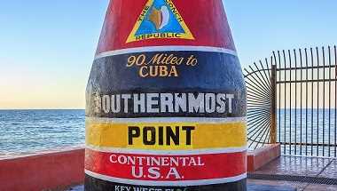 Key West Florida Buoy sign marking the southernmost point